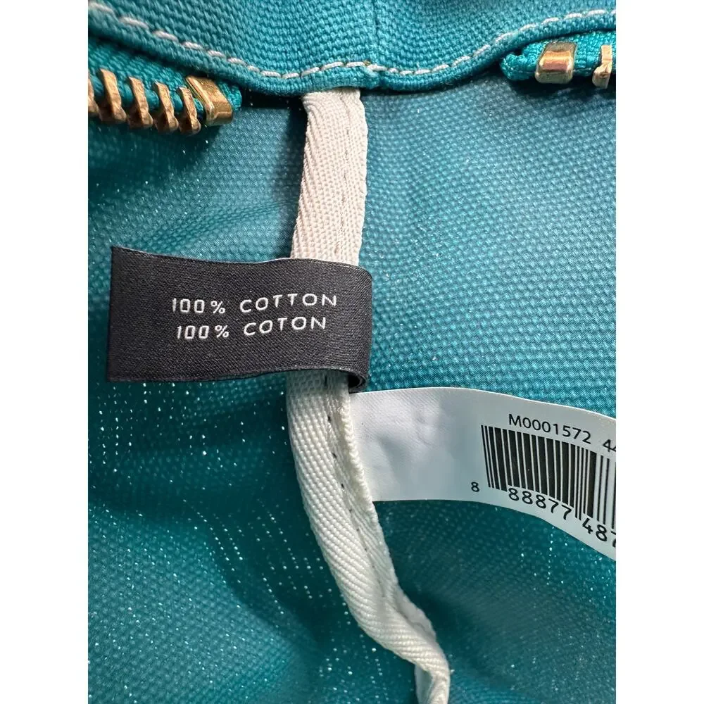 Marc by Marc Jacobs Standard Supply Teal Canvas Small Tote Bag 0622.61